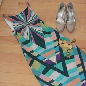 Mara Hoffman Prism V-Back Midi Dress, size S